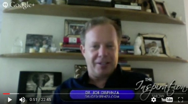 Click here to join Dr. Joe Dispenza and me while we chat about healing through thought alone.