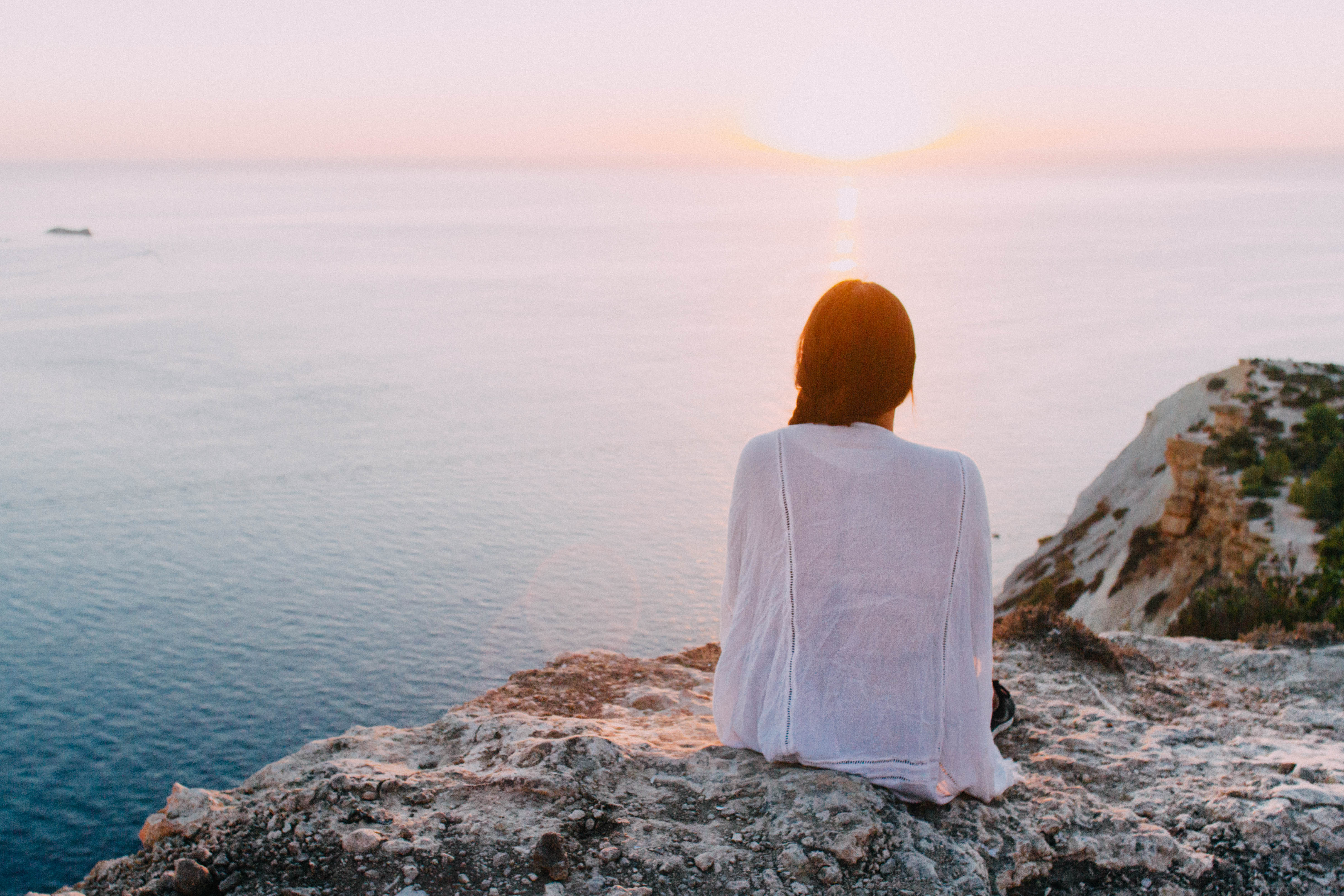 Woman on Cliff