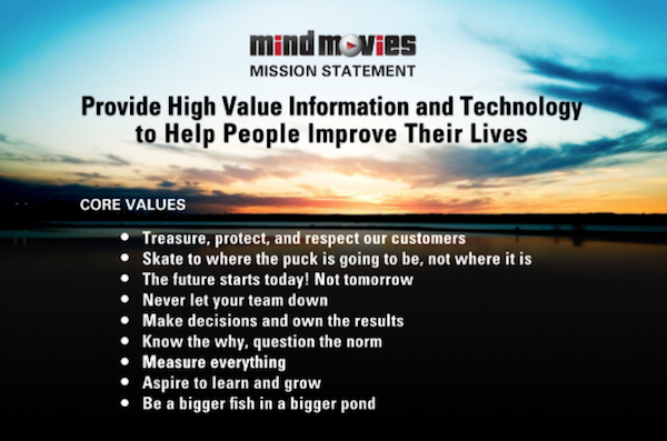 Mind Movies Core Values