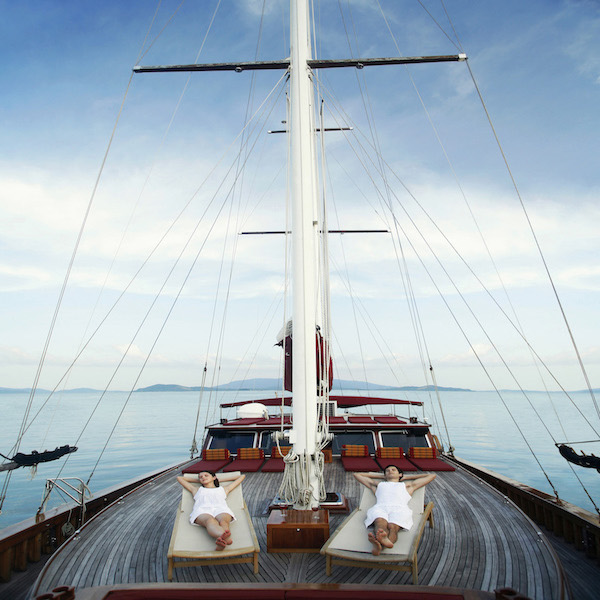 Couple In Sailboat