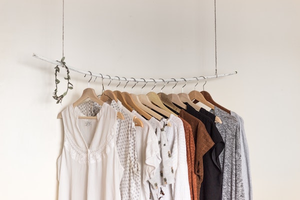 Organized Clothes on Clothing Rack