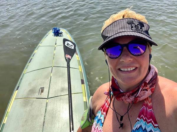 Natalie on Paddleboard