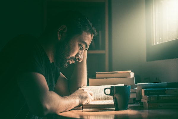 Man Reading a Book