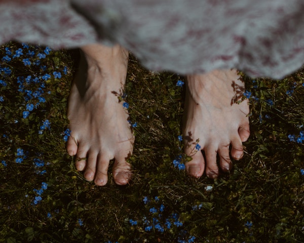 Bare Feet on Grass