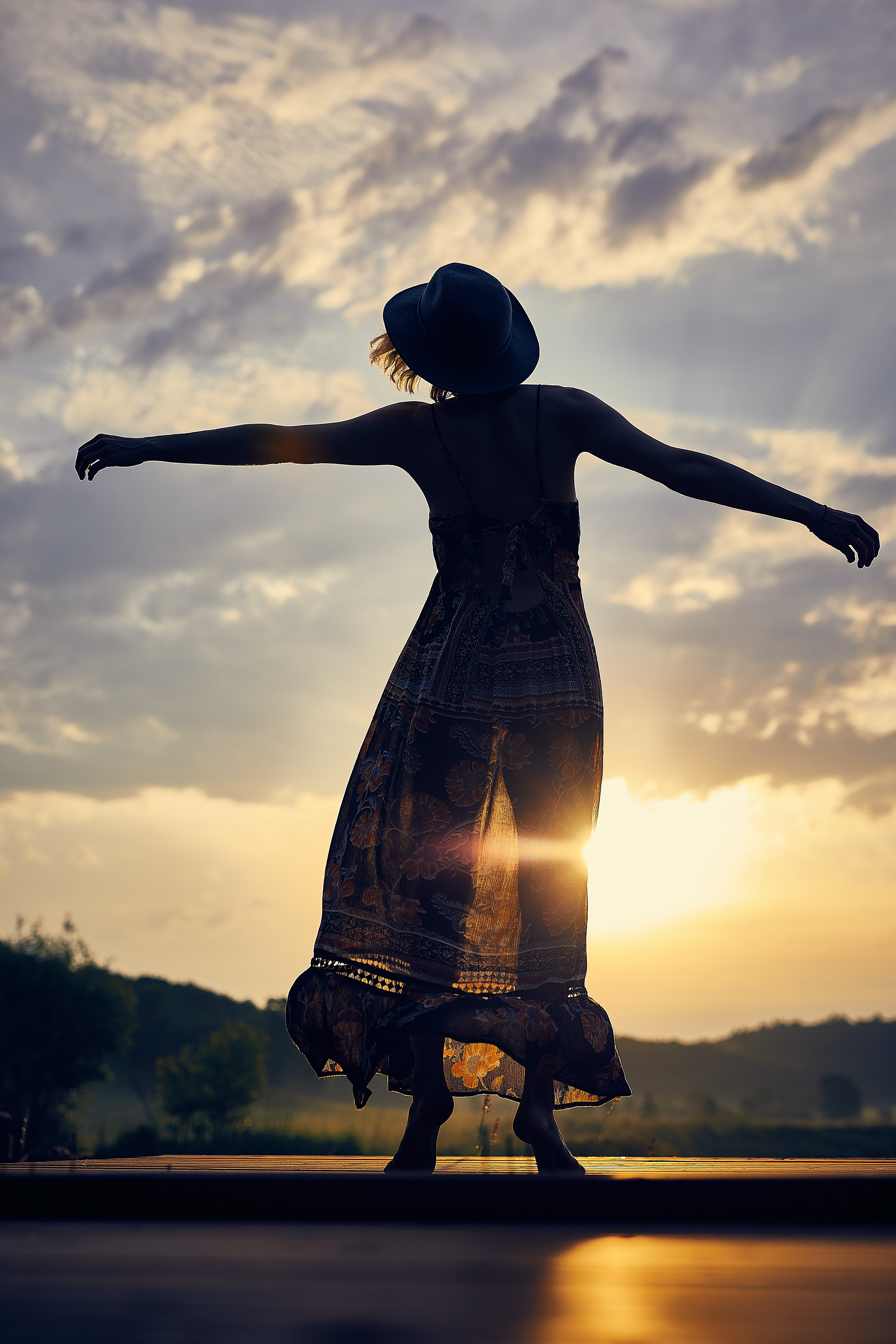 Woman Freely Dancing