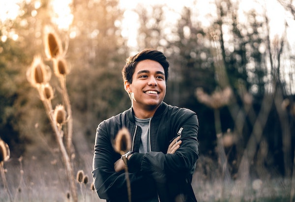 Joyful Man in Field