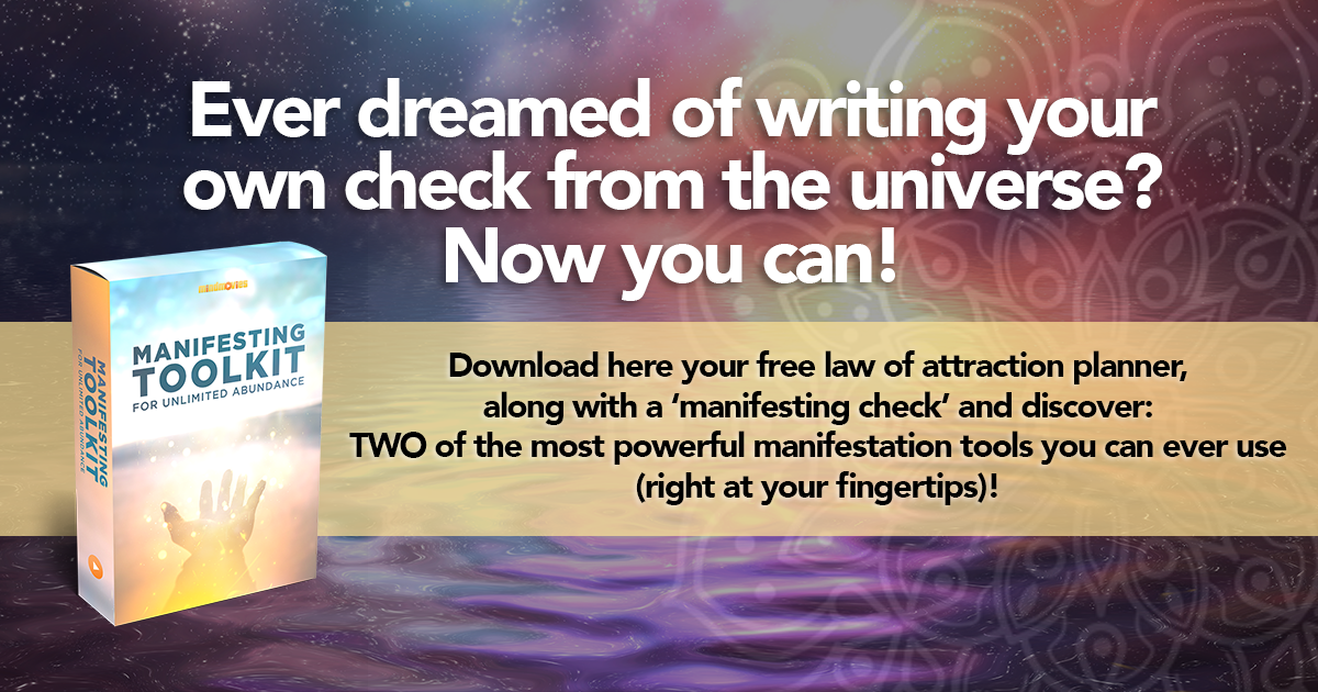 Free Law Of Attraction Planner Manifesting Check From The Unlimited Bank Of The Universe